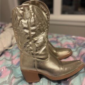 Gold Cowboy Boots